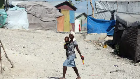 Campamento de refugiados en Haití Campamento de refugiados en Haití