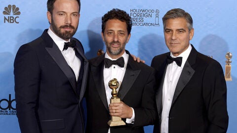 Affleck con los productores de 'Argo'