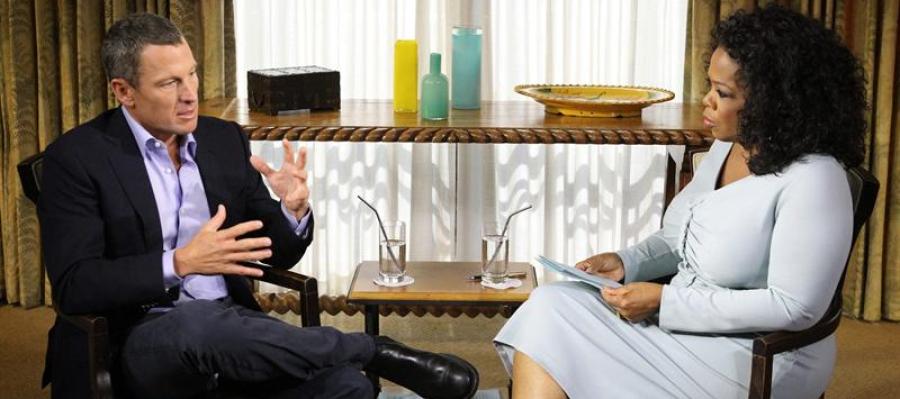 Lance Armstrong con Oprah Winfrey Lance Armstrong con Oprah Winfrey