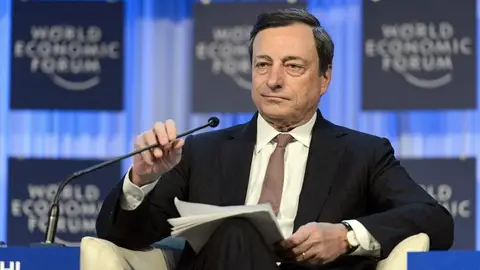 Mario Draghi en el Foro Económico Mundial de Davos Mario Draghi en el Foro Económico Mundial de Davos