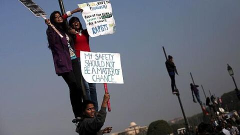 Protestas en Nueva Delhi por la situaci&oacute;n de las mujeres en la India