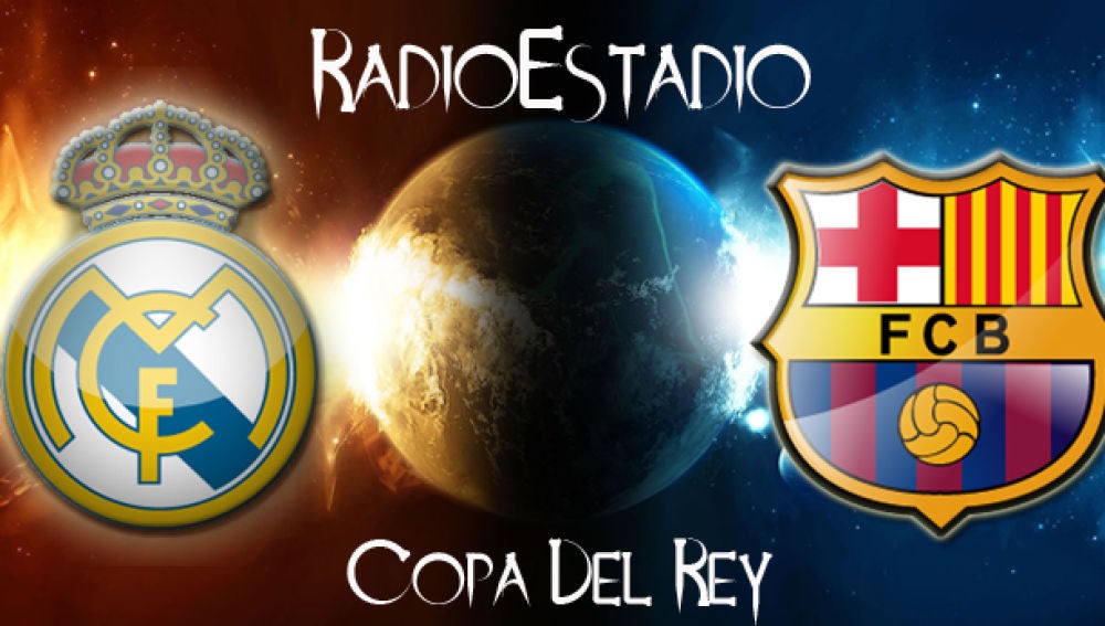 Escudos Copa del Rey, Real Madrid - Barcelona