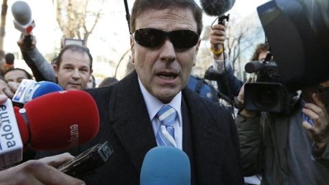Eufemiano Fuentes a su llegada a los juzgados