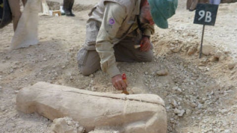 Sarc&oacute;fago hallado en Egipto