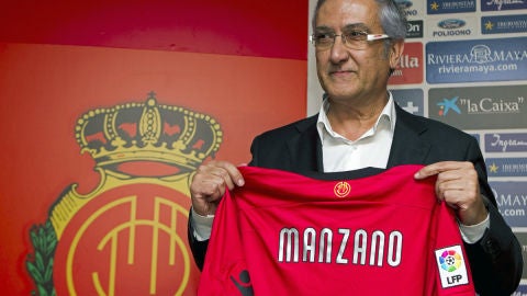 Gregorio Manzano, en su presentación con el Mallorca