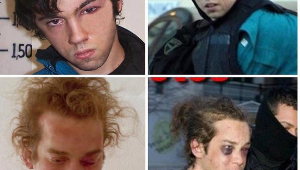 Imágenes retocadas por la policía griega