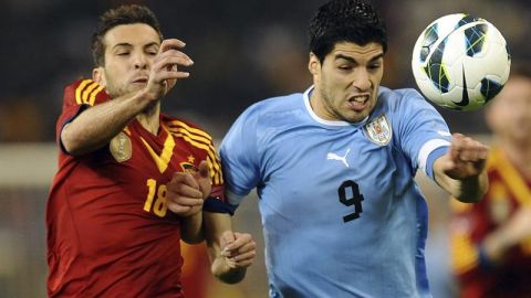 Luis Su&aacute;rez ante Espa&ntilde;a
