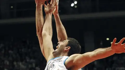 El ala-pívot del Real Madrid Nikola Mirotic. El ala-pívot del Real Madrid Nikola Mirotic.