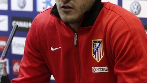 Koke en rueda de prensa