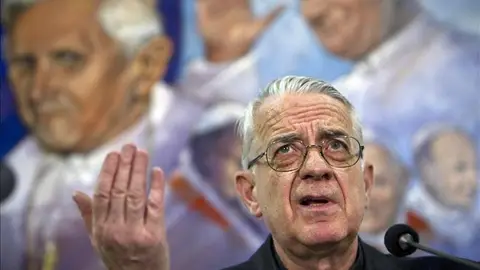 El portavoz del Vaticano, el jesuita Federico Lombardi El portavoz del Vaticano, el jesuita Federico Lombardi