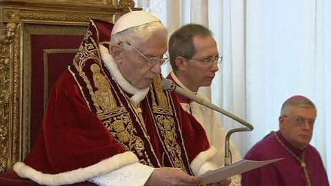 El Papa anuncia su renuncia