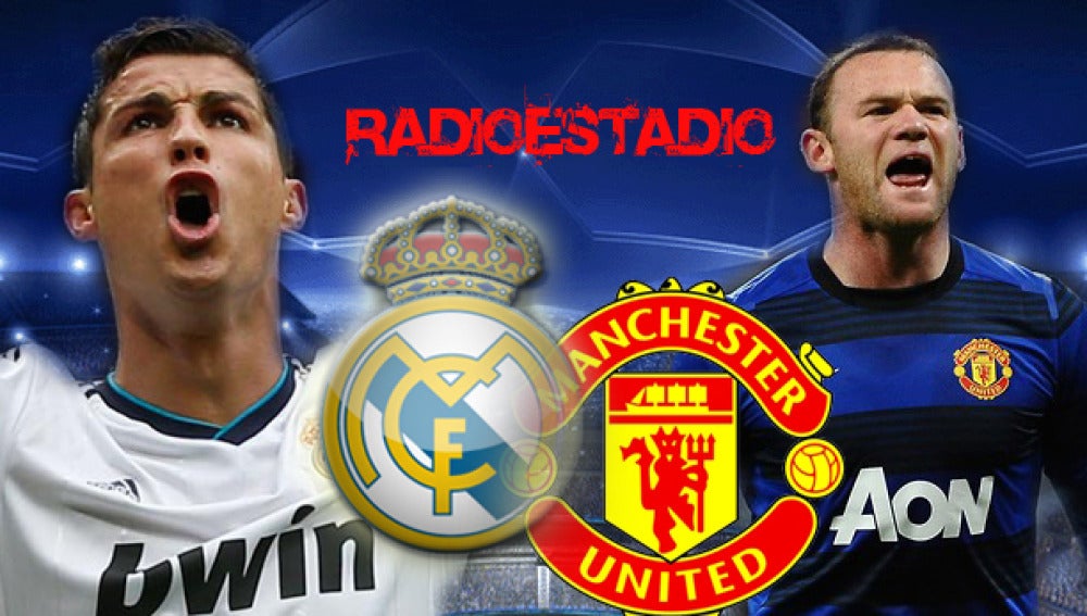 Escudos Champions League, Real Madrid - Manchester