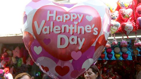 Globo de coraz&oacute;n para el D&iacute;a de los enamorados