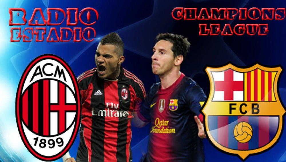 Escudos Champions Milan - Barcelona