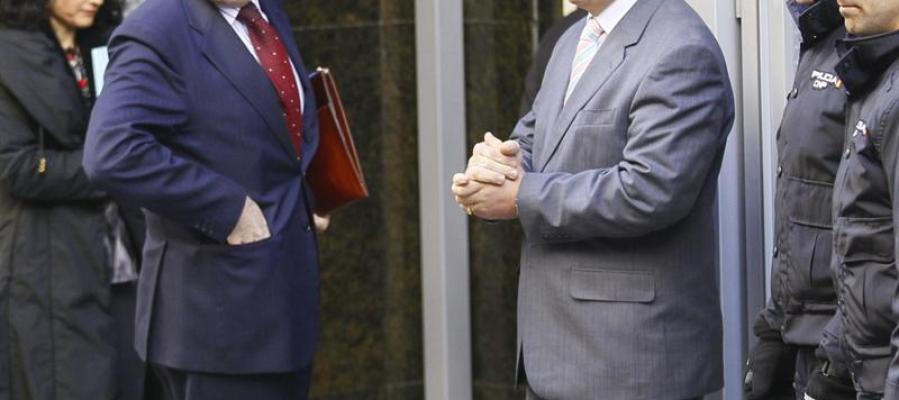 A su llegada en la Audiencia Nacional A su llegada en la Audiencia Nacional