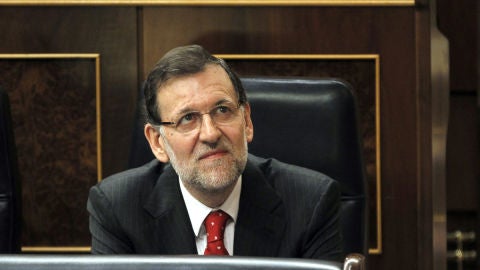 Mariano Rajoy en la sesi&oacute;n de control del Congreso
