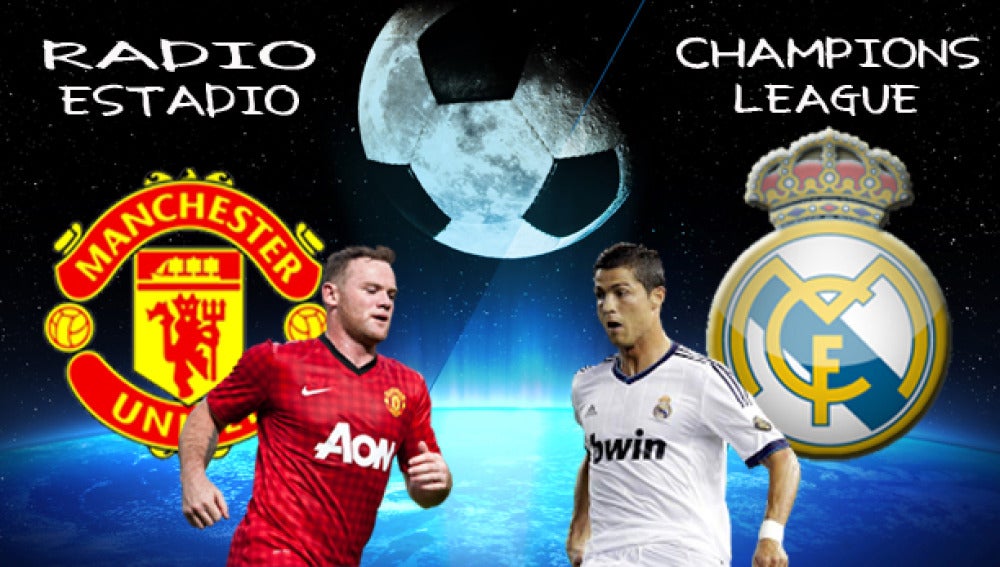 Escudos Champions Manchester United - Real Madrid