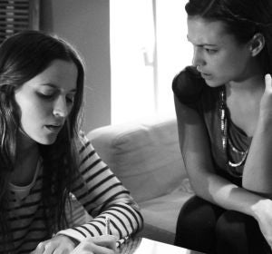 Caras de enfados, alegría o tensión durante el primer ensayo Caras de enfados, alegría o tensión durante el primer ensayo