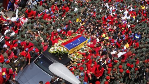 El f&eacute;retro del fallecido presidente de Venezuela, Hugo Ch&aacute;vez