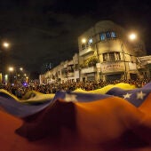 Seguidores del presidente de Venezuela salen a la calle.