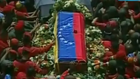 El cortejo fúnebre de Hugo Chávez El cortejo fúnebre de Hugo Chávez