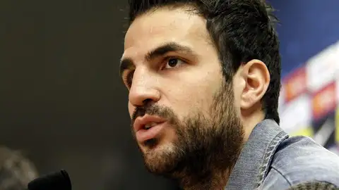 Cesc Fábregas, en la rueda de prensa Cesc Fábregas, en la rueda de prensa