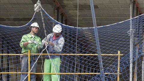 Trabajadores de la construcci&oacute;n