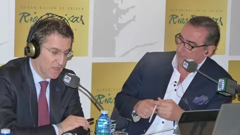 Alberto Núñez Feijoo y Carlos Herrera Alberto Núñez Feijoo y Carlos Herrera