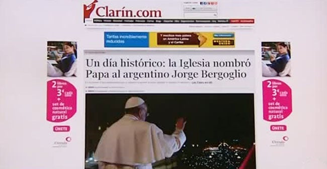 Los titulares de prensa tras la elección del Papa Francisco I Los titulares de prensa tras la elección del Papa Francisco I