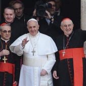 El papa Francisco, en su primer día de Pontificado