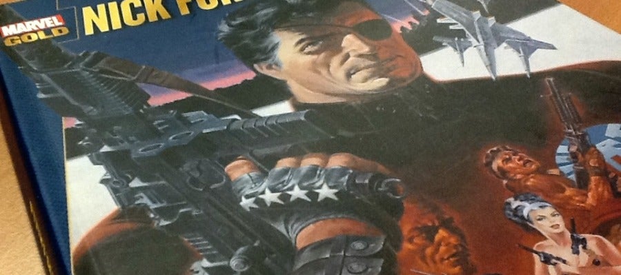 Portada de 'Nick Furia vs. SHIELD', con la espectacular ilustración de Steranko. Portada de 'Nick Furia vs. SHIELD', con la espectacular ilustración de Steranko.