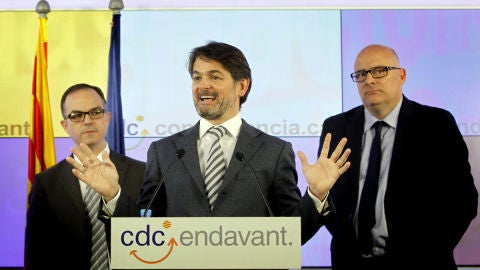 Oriol Pujol en comparecencia