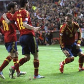 Sergio Ramos celebra su gol