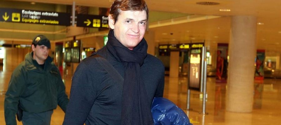 Tito Vilanova llegando a El Prat Tito Vilanova llegando a El Prat