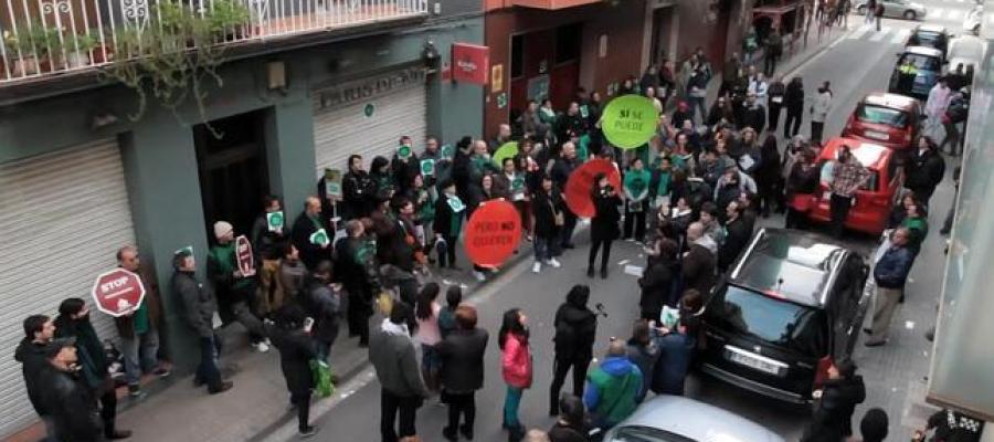 Imágenes de un escrache. Imágenes de un escrache.