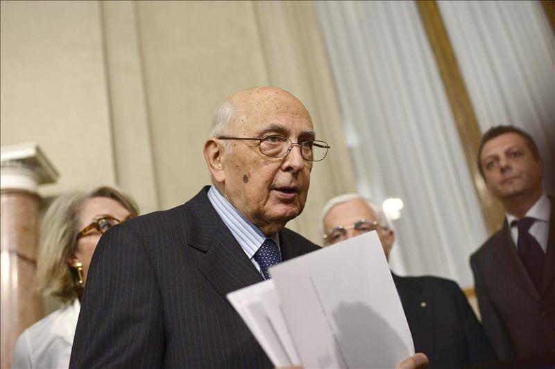 Nieva sobre Pekín: Giorgio Napolitano anuncia que deja la presidencia de Italia Nieva sobre Pekín: Giorgio Napolitano anuncia que deja la presidencia de Italia
