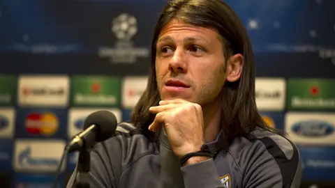 Martín Demichelis, en rueda de prensa Martín Demichelis, en rueda de prensa