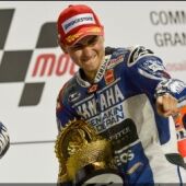 Jorge Lorenzo en el podio de Qatar