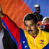 Nicolás Maduro celebra su victoria presidencial