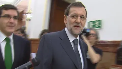 Mariano Rajoy a su llegada al Congreso Mariano Rajoy a su llegada al Congreso