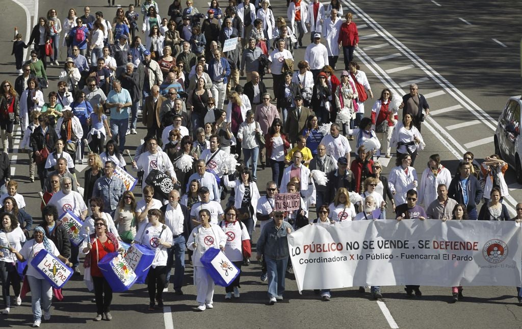 "Defendemos una sanidad pública que cada vez está más mermada" "Defendemos una sanidad pública que cada vez está más mermada"