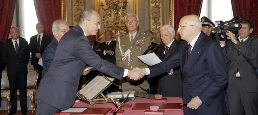 Letta jura como nuevo jefe del Gobierno italiano Letta jura como nuevo jefe del Gobierno italiano