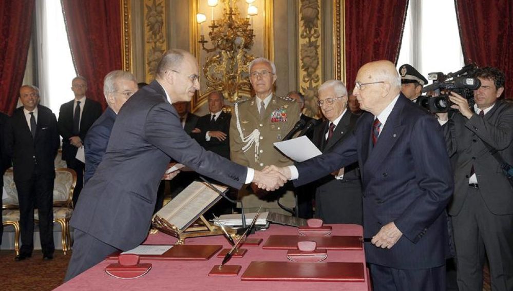 Letta jura como nuevo jefe del Gobierno italiano