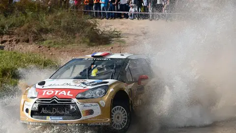 Loeb, en el Rally de Argentina. Loeb, en el Rally de Argentina.