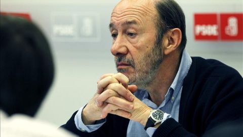 El secretario general del PSOE, Alfredo P&eacute;rez Rubalcaba