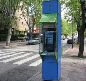 Cabina de teléfono en Madrid Cabina de teléfono en Madrid