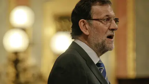 Mariano Rajoy en el pleno del Congreso Mariano Rajoy en el pleno del Congreso