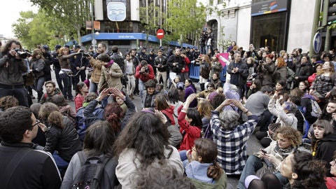 Escrache feminista en G&eacute;nova