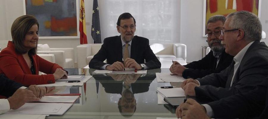 Mariano Rajoy, reunido en Moncloa con los agentes sociales Mariano Rajoy, reunido en Moncloa con los agentes sociales
