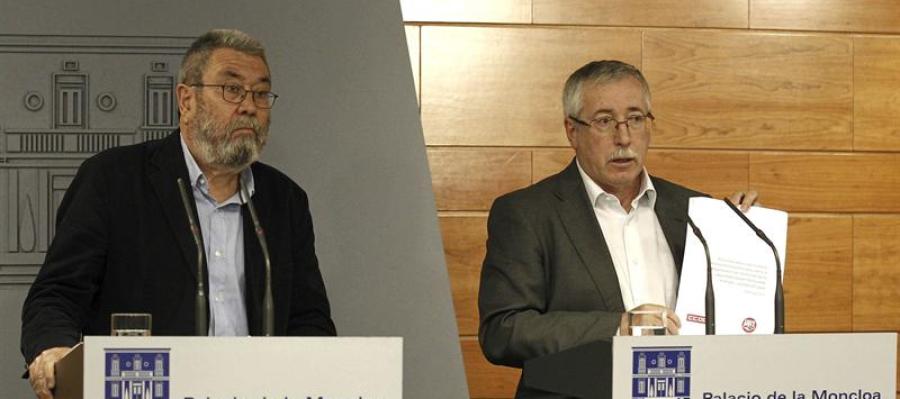 Los secretarios generales de UGT y CCOO, Cándido Méndez e Ignacio Fernández Toxo Los secretarios generales de UGT y CCOO, Cándido Méndez e Ignacio Fernández Toxo